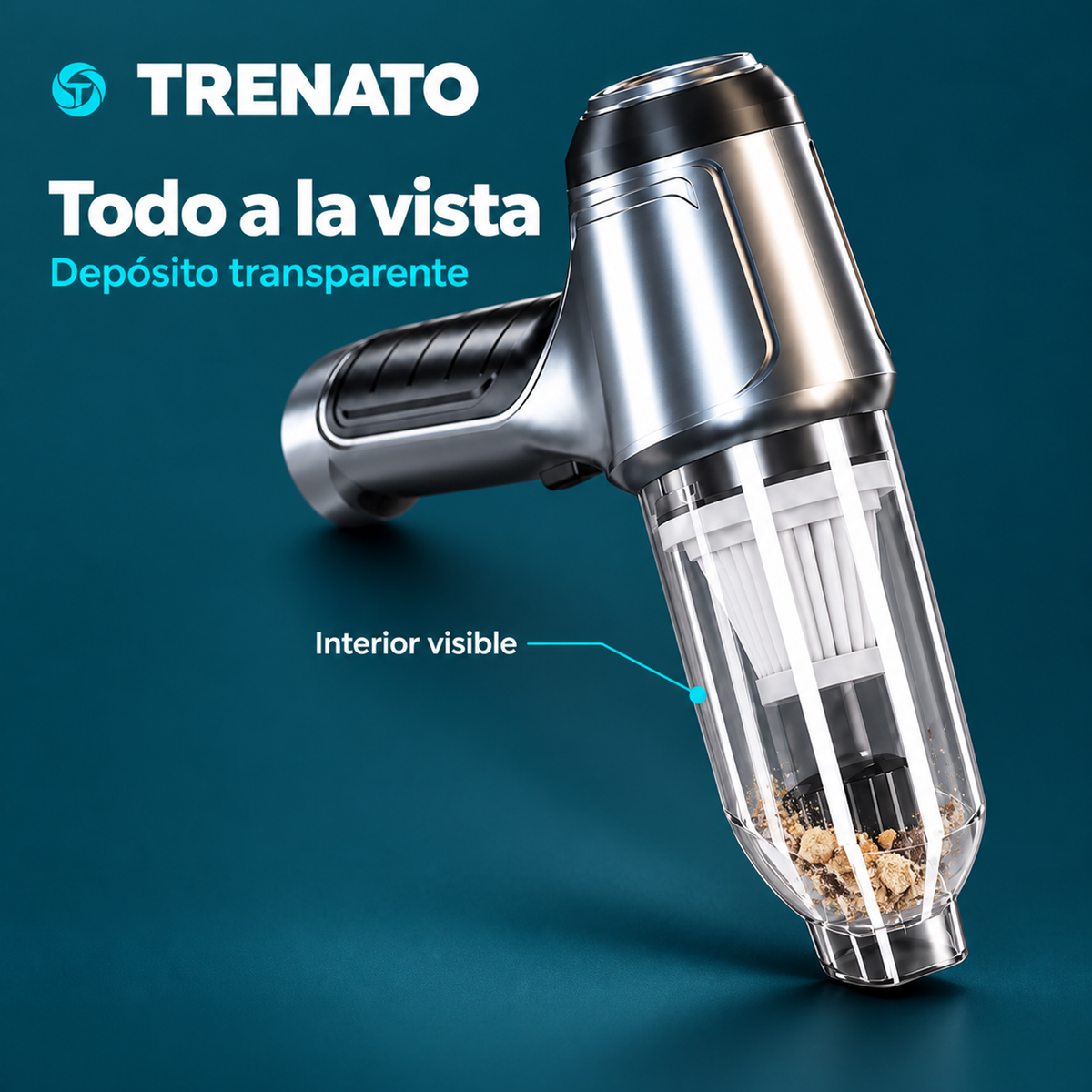 Aspiradora portátil TRENATO para coche y hogar