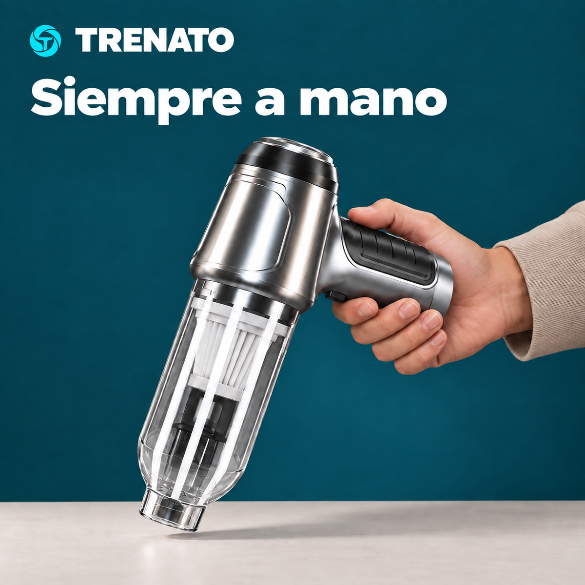 Aspiradora portátil TRENATO para coche y hogar